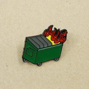 FREE ADD ON WITH PURCHASE Snarky Dumpster Fire Enamel Pin